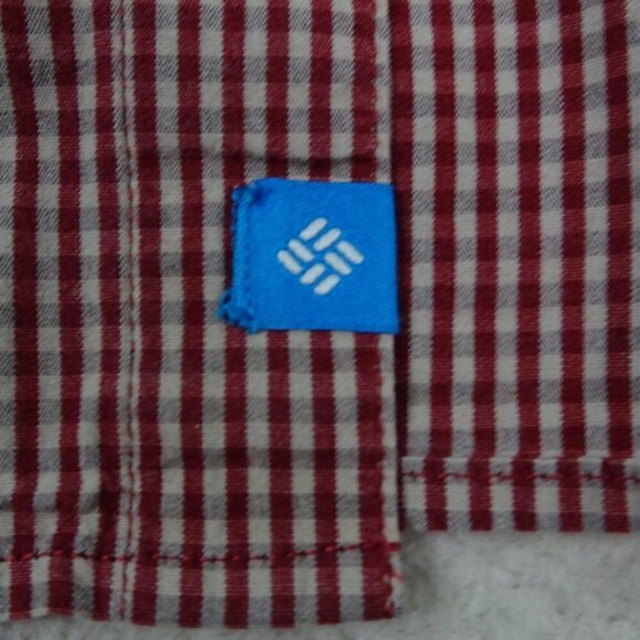Columbia Button Up L/S Red Shirt Size Large - Picture 3 of 6